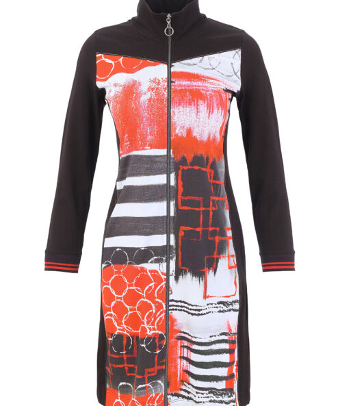 Dolcezza „Geo Stripes” zipzáras ruha - cipzáras, 3. kép | MyBerill Boutique