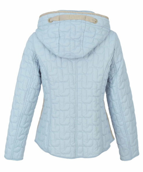 Dolcezza világoskék átmeneti steppelt kabát - 3/4-es ujjú, 4. kép | MyBerill Boutique