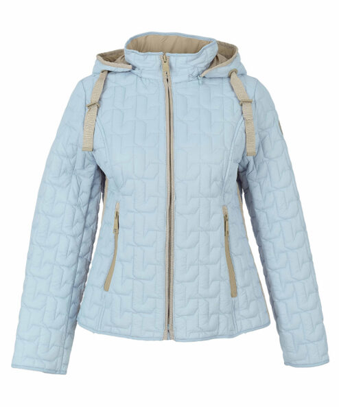 Dolcezza világoskék átmeneti steppelt kabát - 3/4-es ujjú, 2. kép | MyBerill Boutique