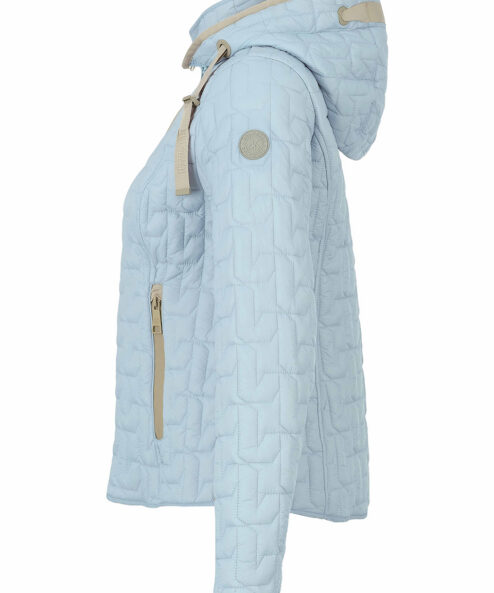 Dolcezza világoskék átmeneti steppelt kabát - 3/4-es ujjú, 3. kép | MyBerill Boutique