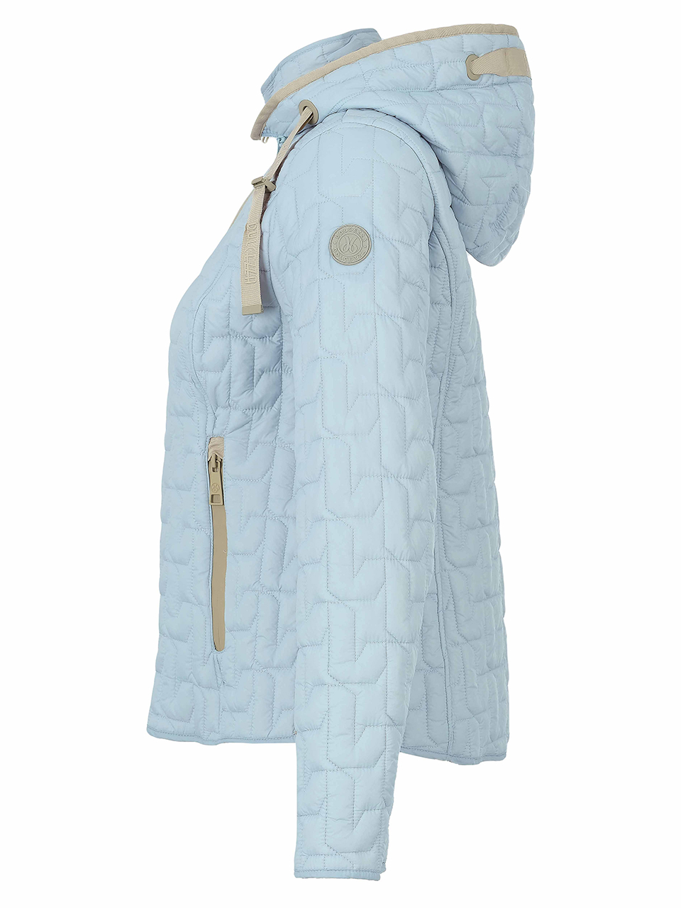 Dolcezza világoskék átmeneti steppelt kabát - 3/4-es ujjú, 3. kép | MyBerill Boutique