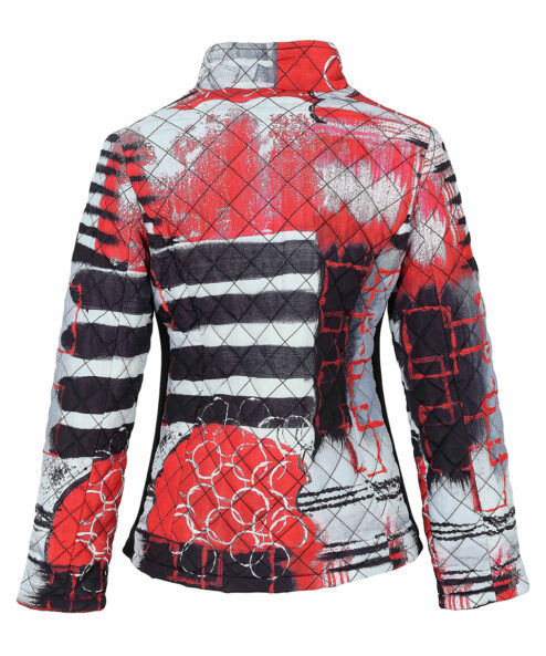 Dolcezza „Geo Stripes” kabát - cipzáras, 4. kép | MyBerill Boutique