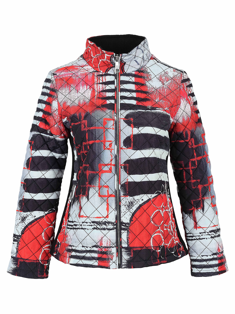 Dolcezza „Geo Stripes” kabát - cipzáras, 2. kép | MyBerill Boutique