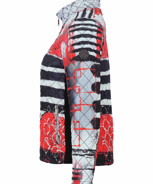 Dolcezza „Geo Stripes” kabát - cipzáras, 3. kép | MyBerill Boutique