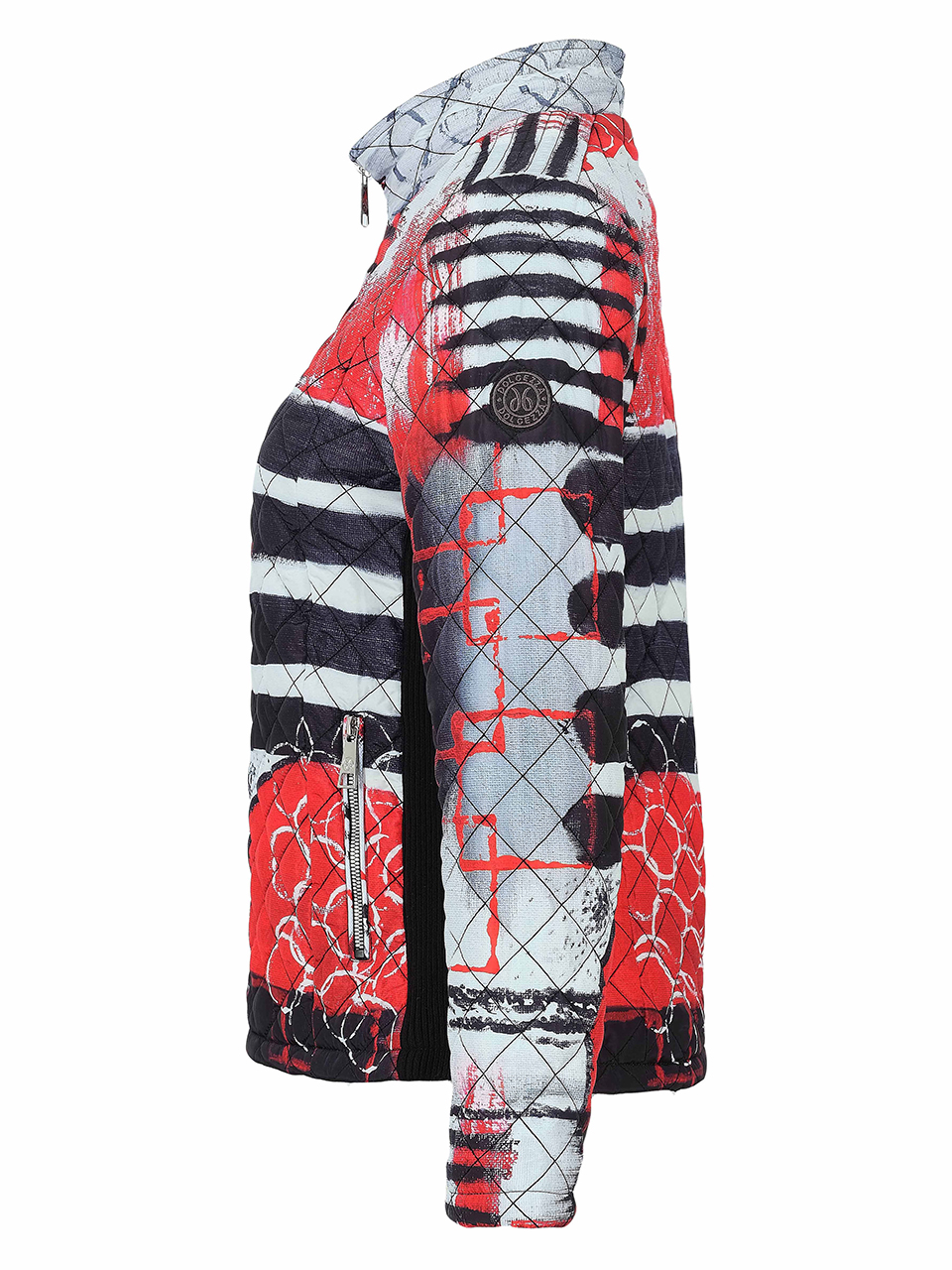 Dolcezza „Geo Stripes” kabát - cipzáras, 3. kép | MyBerill Boutique