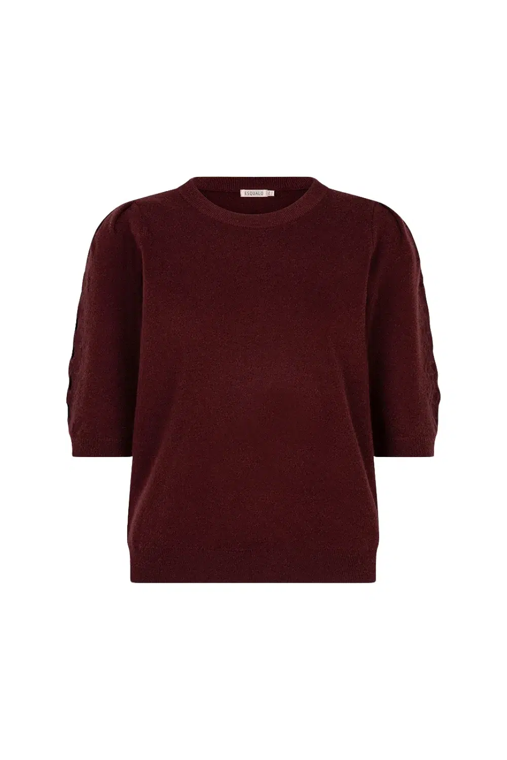 ESQUALO Kötött felső, hímzett mintával - bordó, 6. kép | MyBerill Boutique