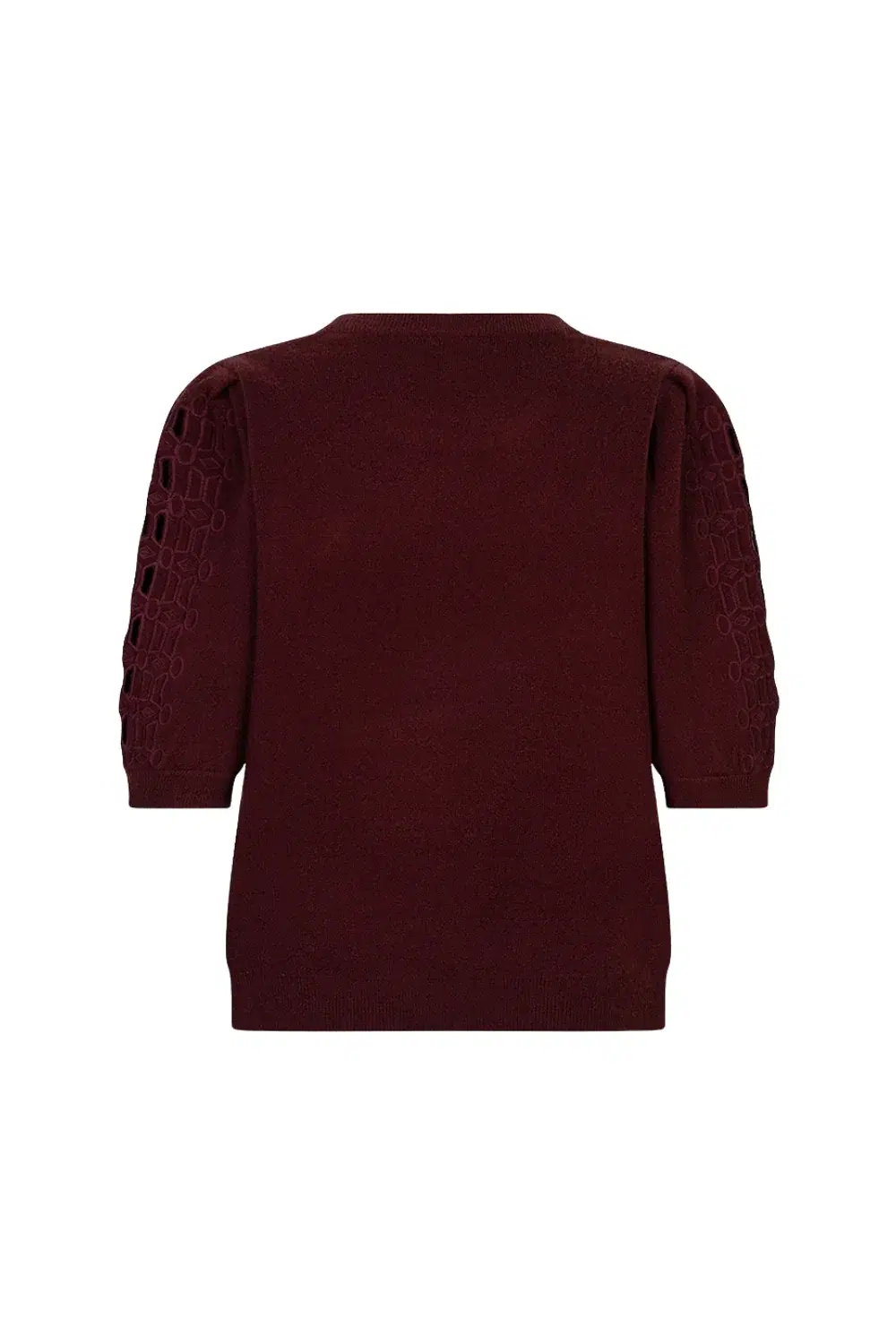 ESQUALO Kötött felső, hímzett mintával - bordó, 5. kép | MyBerill Boutique