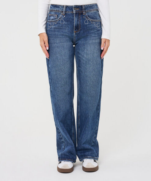ESQUALO  farmernadrág strasszokkal - Esqualo, 3. kép | MyBerill Boutique