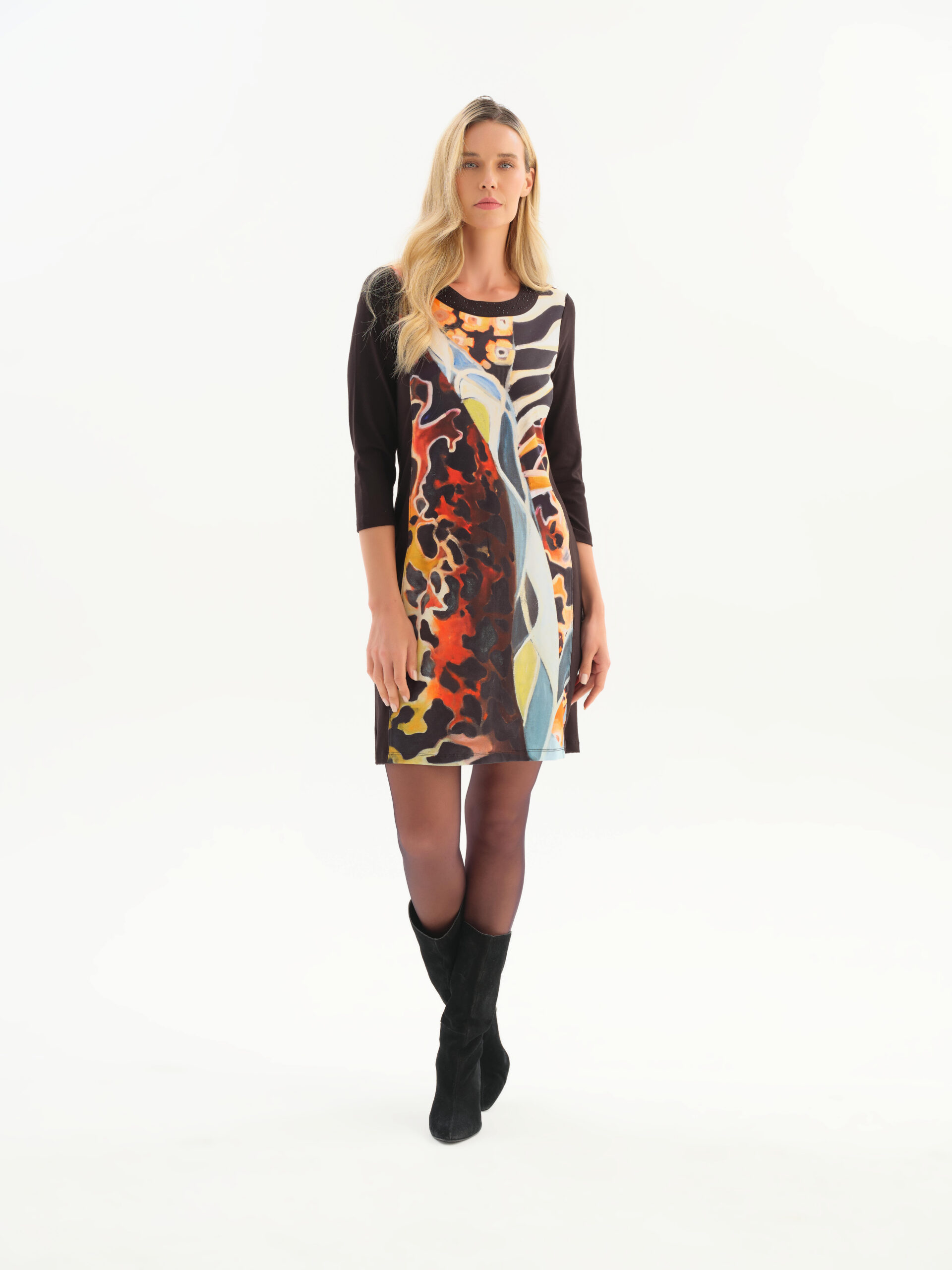 Dolcezza „Állatvilág” strasszos ruha - 3/4-es ujjú, 2. kép | MyBerill Boutique