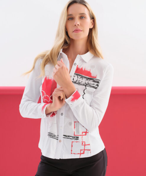 Dolcezza „Geo Stripes” blúz - Blúz | MyBerill Boutique
