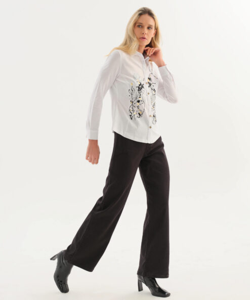 Dolcezza blúz arany ezüst mintával - arany, 2. kép | MyBerill Boutique