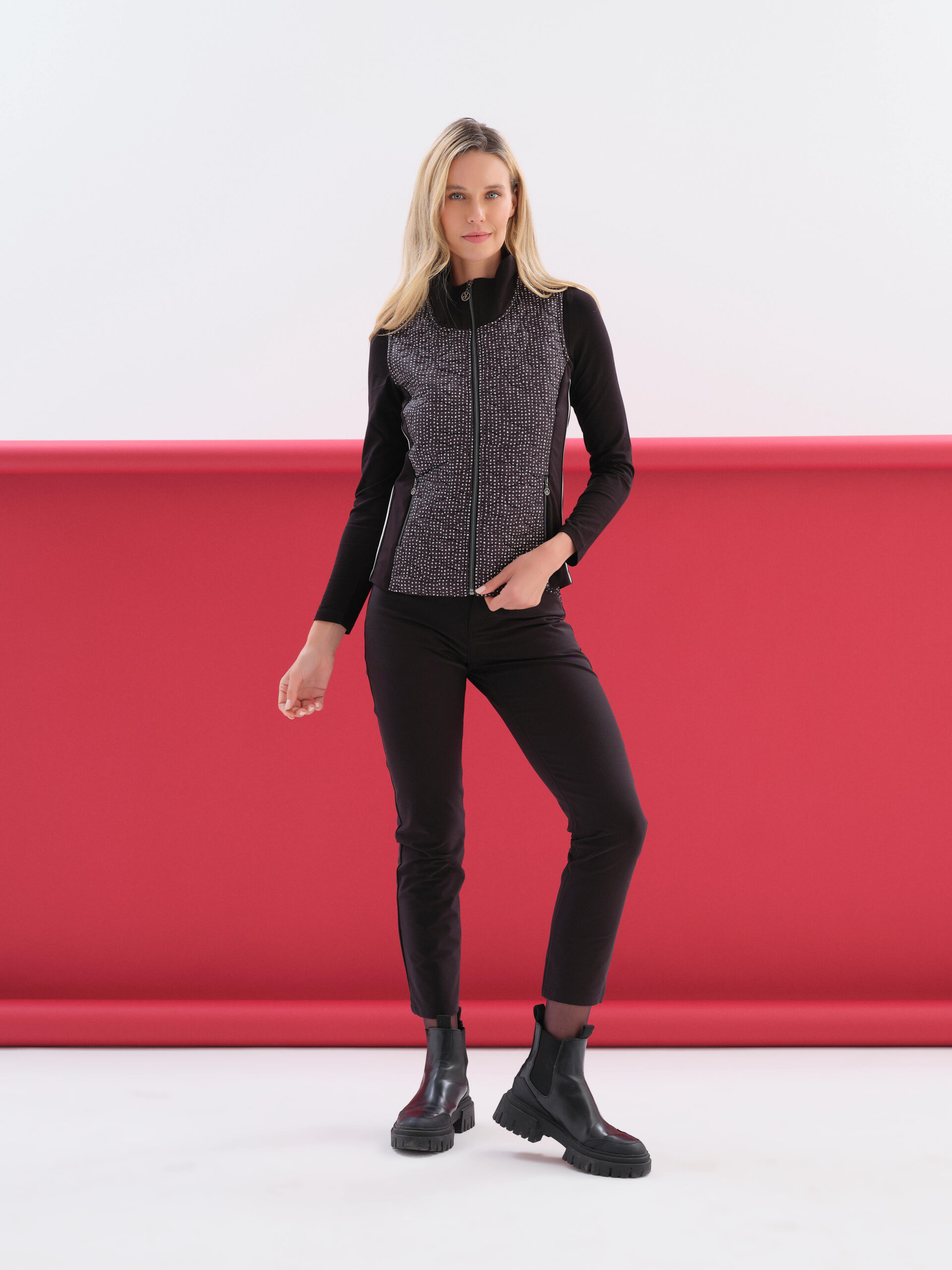 Dolcezza „Sporty Chic” mellény - cipzáras | MyBerill Boutique