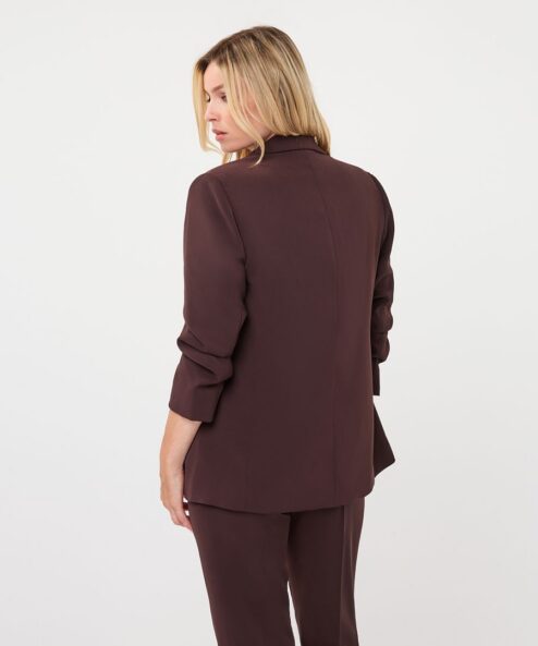 ESQUALO bordó hosszított 3/4 ujjú blézer - 3/4-es ujjú, 4. kép | MyBerill Boutique