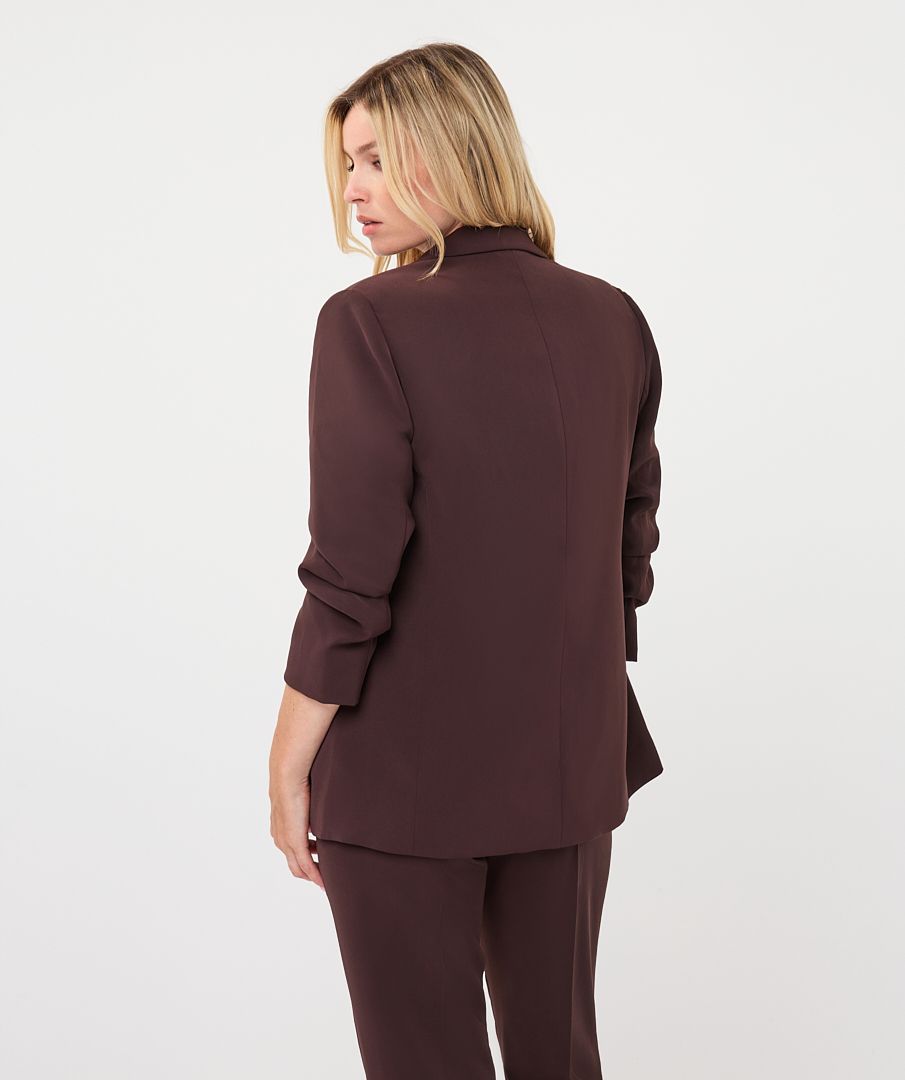 ESQUALO bordó hosszított 3/4 ujjú blézer - 3/4-es ujjú, 4. kép | MyBerill Boutique