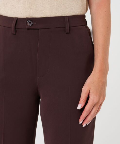 ESQUALO Bordó egyenes szárú nadrág - bordó, 4. kép | MyBerill Boutique
