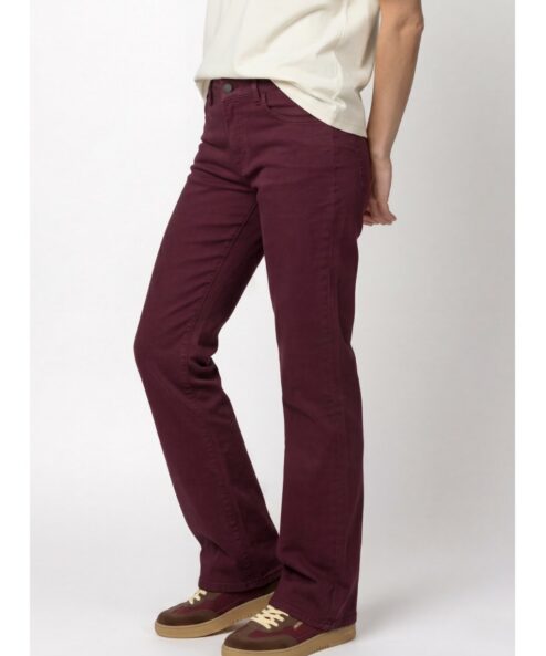 Monari egyenes szárú farmer bordó - bordó | MyBerill Boutique