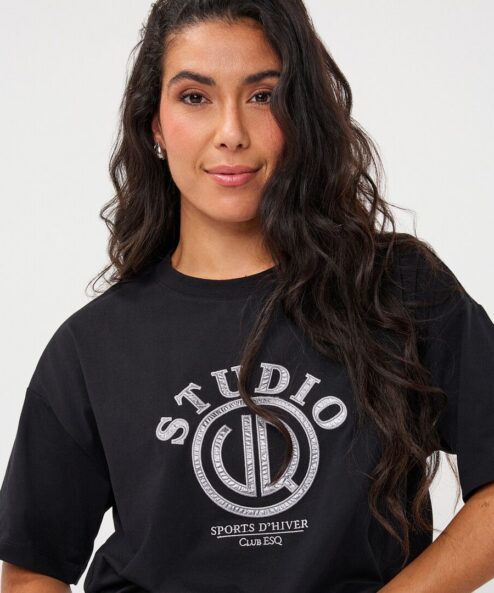 Alternative view of ESQUALO „Studio Esq” póló fekete