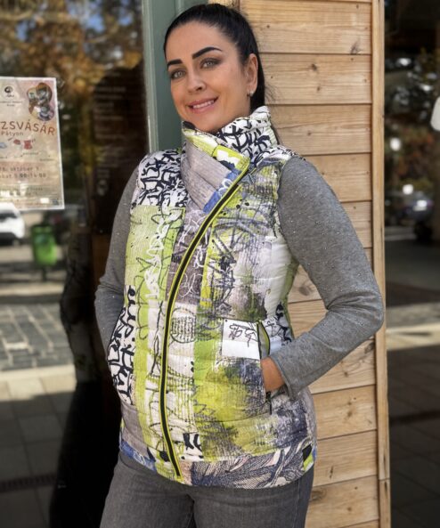 Dolcezza „Töredékek” zipzáras mellény