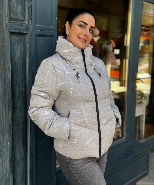 Dolcezza világosszürke téli kabát