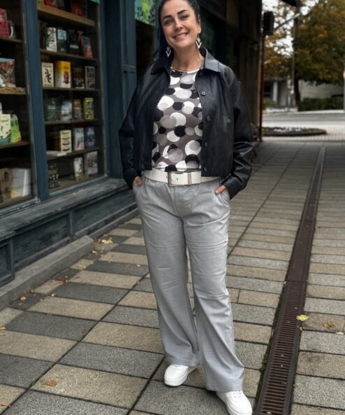 Monari Széles szárú business nadrág - 3. kép